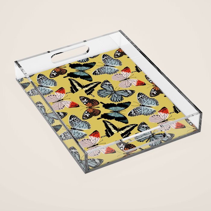 Boho Butterflies Acrylic Tray Gallery Image 1