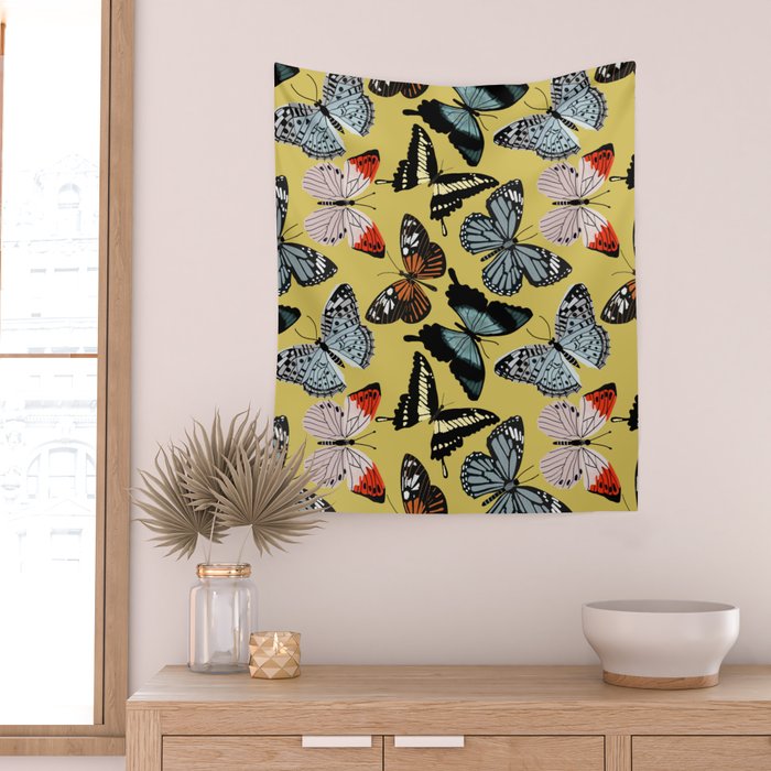Boho Butterflies Wall Tapestry Gallery Image 2