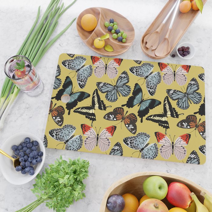 Boho Butterflies Cutting Board Gallery Image 2