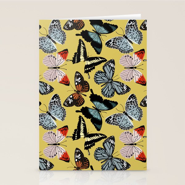 Boho Butterflies Stationery Card Gallery Image 1