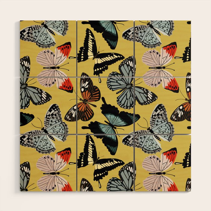 Boho Butterflies Wood Wall Art Gallery Image 1