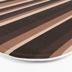 Classic Stripes XLIX - Mocha Coffee Bath Mat Gallery Image 3