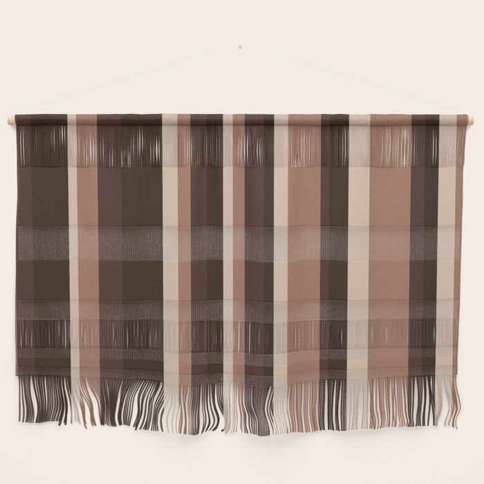 Classic Stripes XLIX - Mocha Coffee Wall Hanging Gallery Image 1