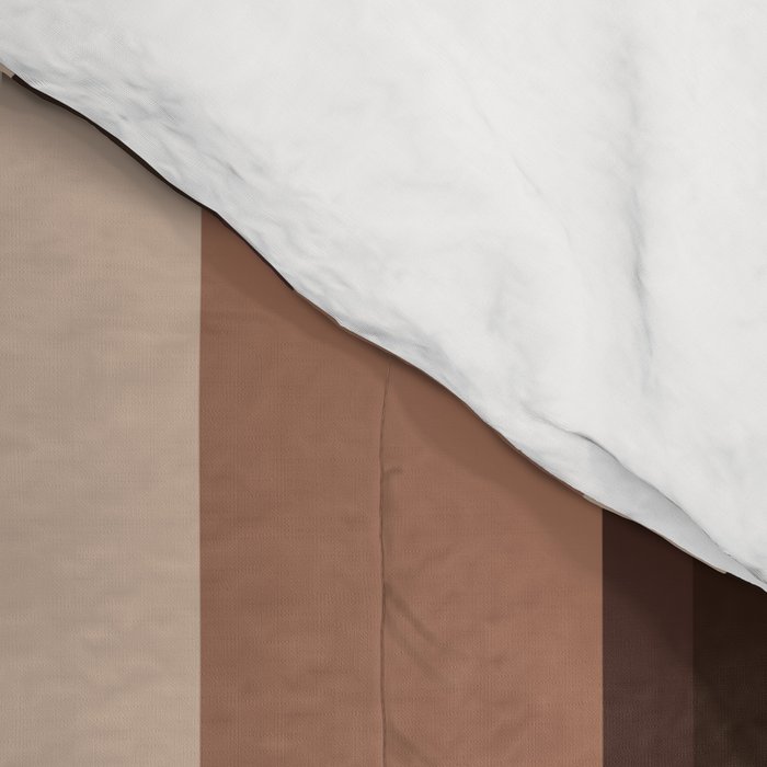 Classic Stripes XLIX - Mocha Coffee Comforter Gallery Image 4