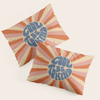 Cool to be Kind - Pink, Red and Blue  Pillow Sham Gallery Image 3