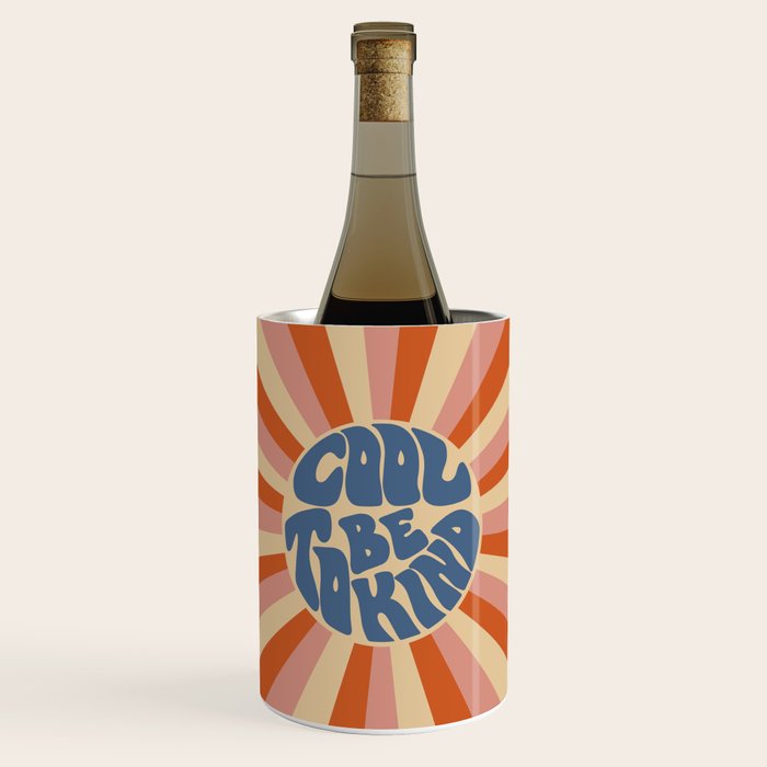 Cool to be Kind - Pink, Red and Blue  Wine Chiller Gallery Image 1