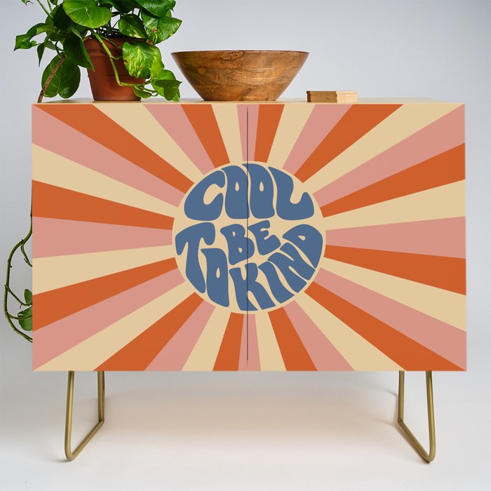 Cool to be Kind - Pink, Red and Blue  Credenza Gallery Image 1