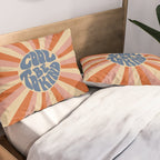 Cool to be Kind - Pink, Red and Blue  Pillow Sham Gallery Image 2
