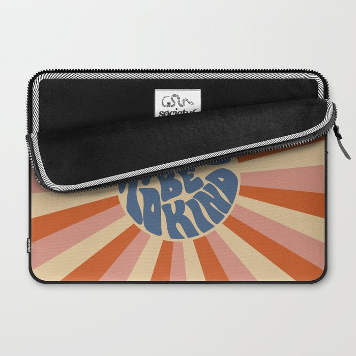 Cool to be Kind - Pink, Red and Blue  Laptop Sleeve Gallery Image 2