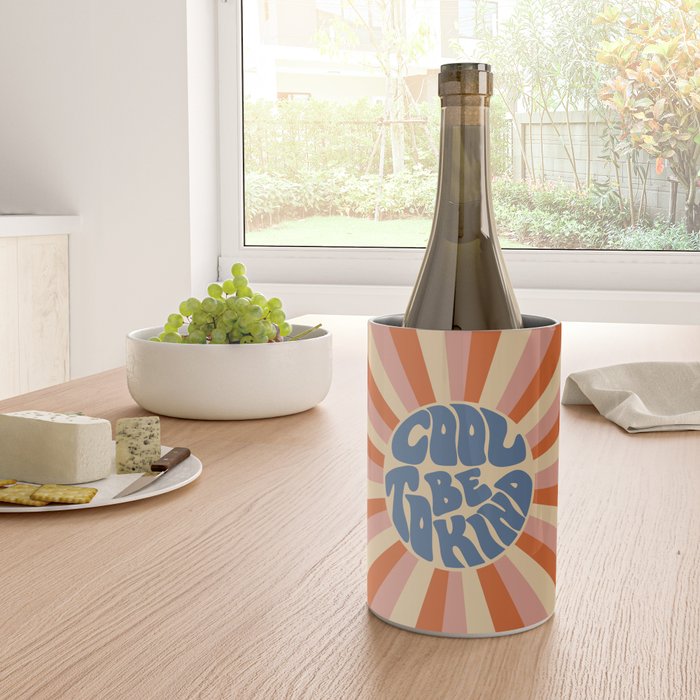 Cool to be Kind - Pink, Red and Blue  Wine Chiller Gallery Image 4