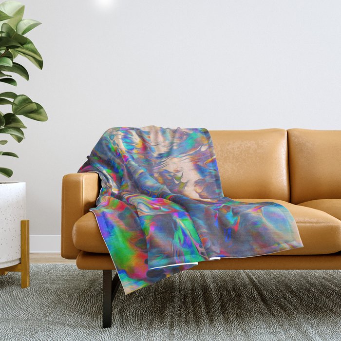 TOUCHING FROM A DISTANCE Throw Blanket Gallery Image 1