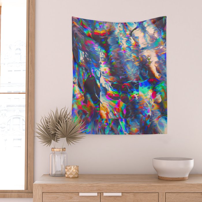 TOUCHING FROM A DISTANCE Wall Tapestry Gallery Image 2