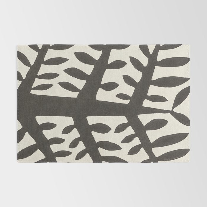 Linocut Tree #2 Rug Gallery Image 2