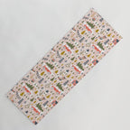 Home For The Holidays Blush Pink Christmas Yoga Mat Gallery Image 1