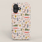 Home For The Holidays Blush Pink Christmas iPhone Case Gallery Image 1