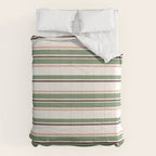 Daybed Stripe Ivory Green Multi Comforter Gallery Image 6