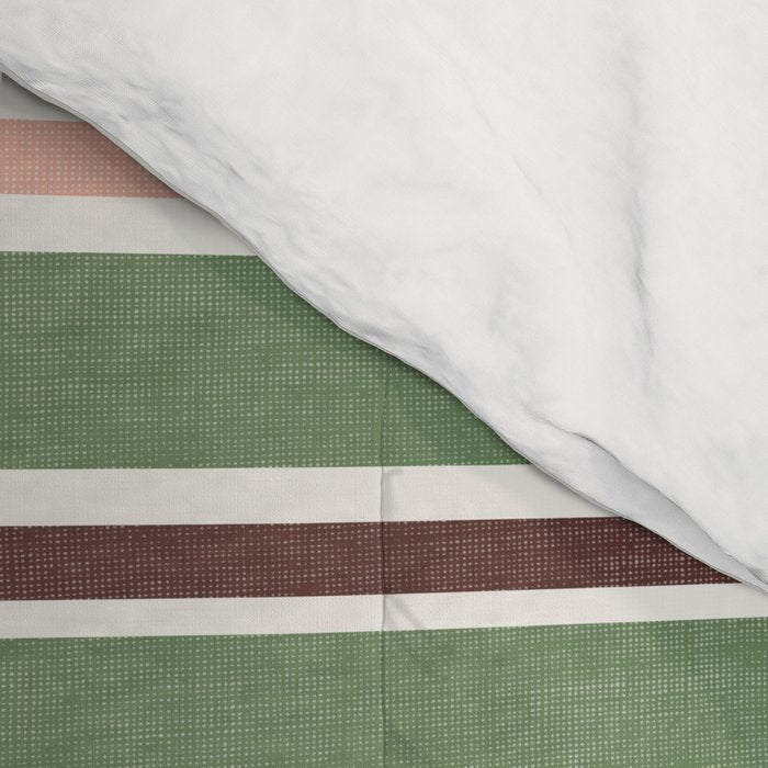 Daybed Stripe Ivory Green Multi Comforter Gallery Image 4