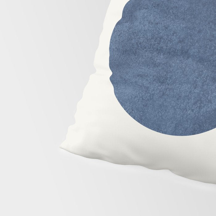 Woodblock navy blue Mid century modern Pillow Sham Gallery Image 4