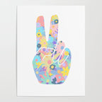 Peace Out Flowers Poster Gallery Image 4