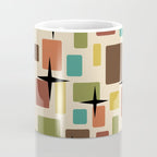 Mid Century Modern Disarrayed Bricks Multicolored Coffee Mug Gallery Image 4