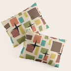 Mid Century Modern Disarrayed Bricks Multicolored Pillow Sham Gallery Image 3