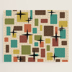 Mid Century Modern Disarrayed Bricks Multicolored Jigsaw Puzzle Gallery Image 1