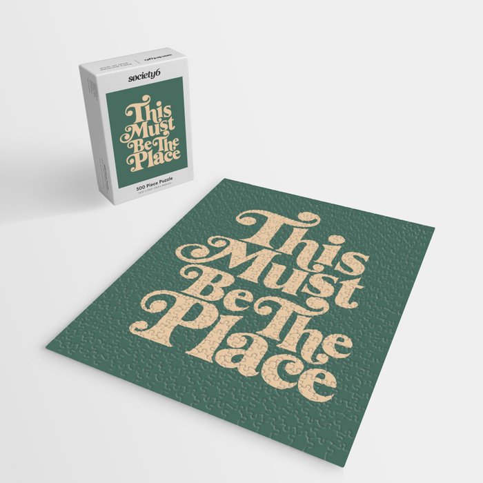 This Must Be The Place - Green & Beige Jigsaw Puzzle Gallery Image 2