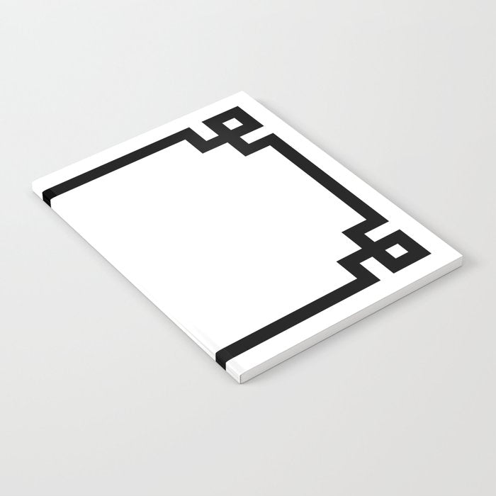 Black Greek Key Border Notebook Gallery Image 2