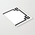 Black Greek Key Border Notebook Gallery Image 2