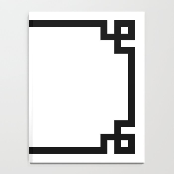 Black Greek Key Border Notebook Gallery Image 4
