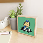 Here comes the dog pawlice Mini Art Print Gallery Image 2