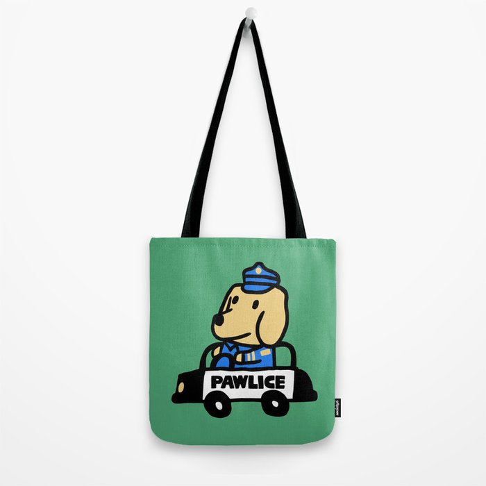 Here comes the dog pawlice Tote Bag Gallery Image 2