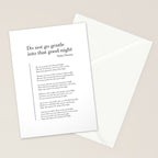 Do not go gentle into that good night by Dylan Thomas Stationery Card Gallery Image 2