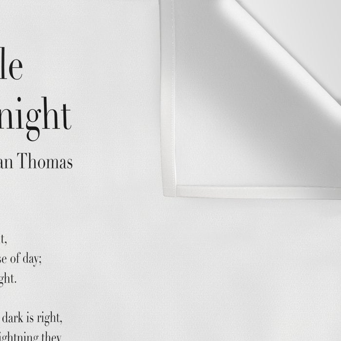 Do not go gentle into that good night by Dylan Thomas Wall Tapestry Gallery Image 3