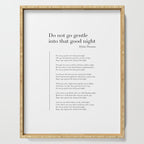 Do not go gentle into that good night by Dylan Thomas Serving Tray Gallery Image 1