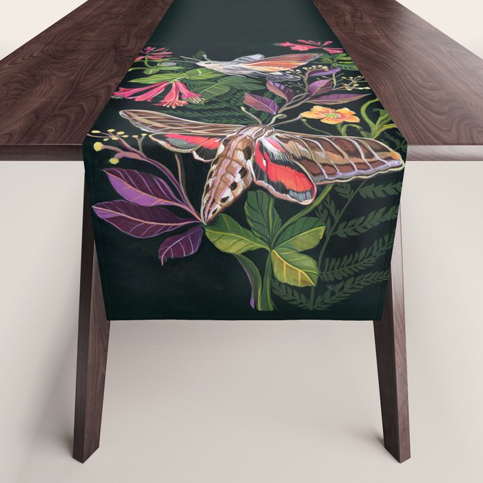 Hummingbird Moth Table Runner Gallery Image 1