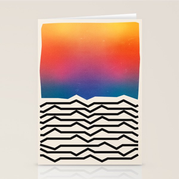 Vintage California Waves Stationery Card Gallery Image 2
