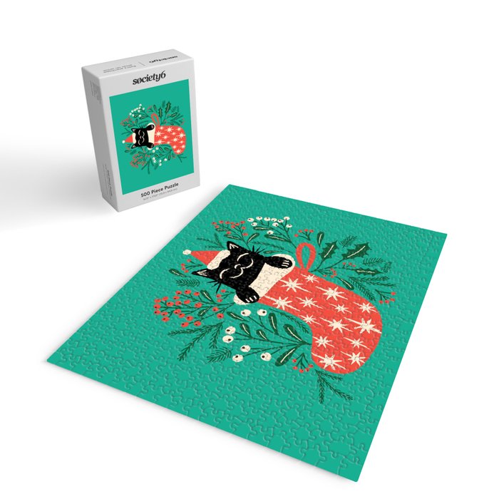 Festive Feline Jigsaw Puzzle Gallery Image 2