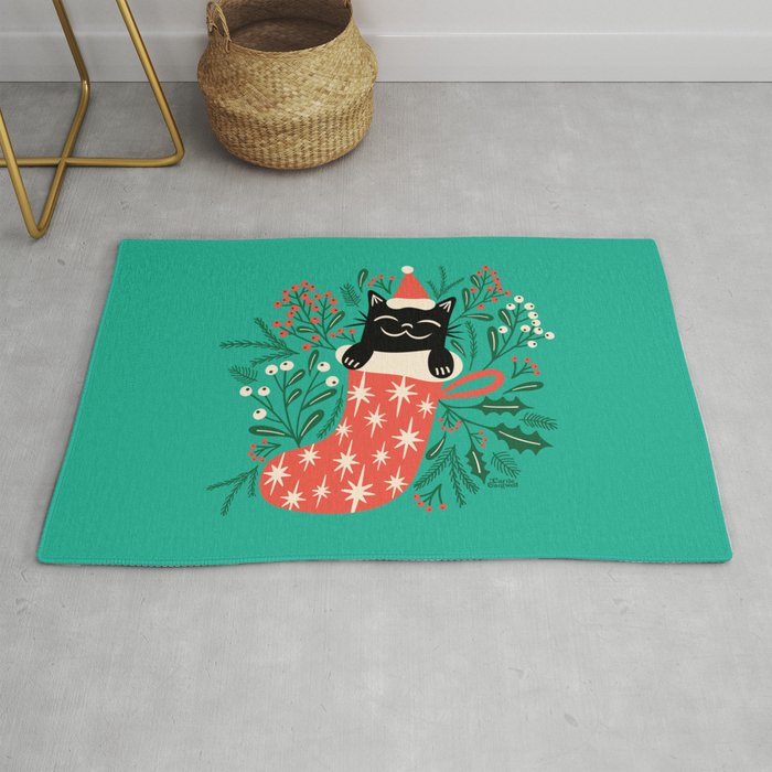 Festive Feline Rug Gallery Image 1