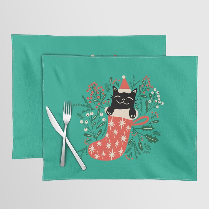 Festive Feline Placemat Gallery Image 1