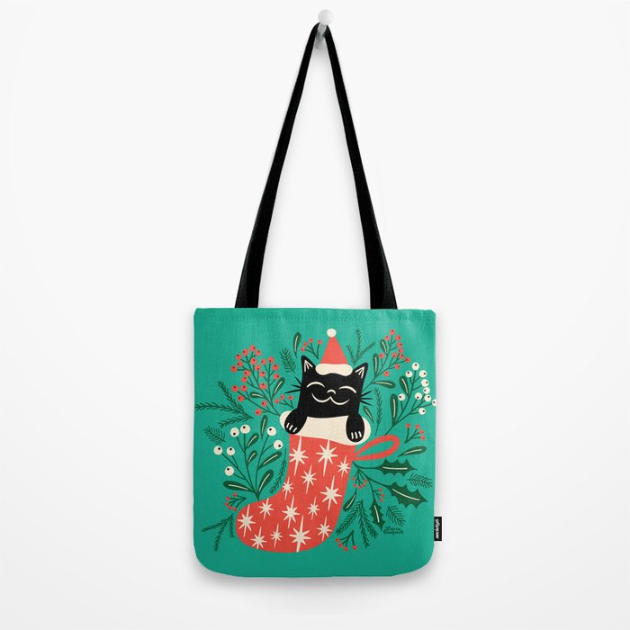 Festive Feline Tote Bag Gallery Image 2