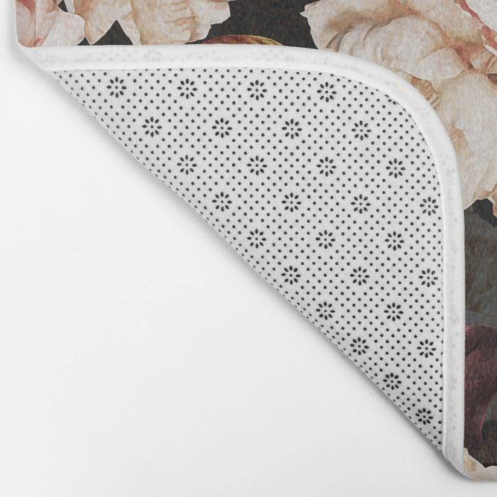 Vintage & Shabby Chic - Midnight Rose and Peony Garden Bath Mat Gallery Image 2