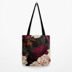 Vintage & Shabby Chic - Midnight Rose and Peony Garden Tote Bag Gallery Image 2