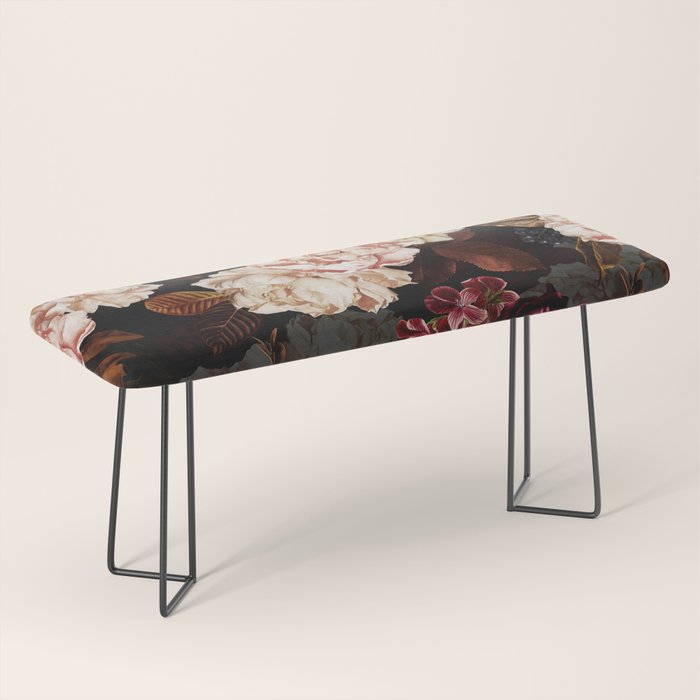 Vintage & Shabby Chic - Midnight Rose and Peony Garden Bench Gallery Image 1