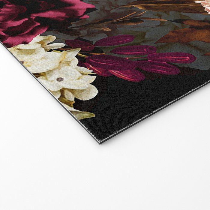 Vintage & Shabby Chic - Midnight Rose and Peony Garden Welcome Mat Gallery Image 2