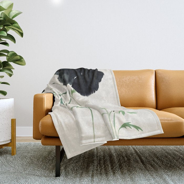 Botanical Elegance II Throw Blanket Gallery Image 1