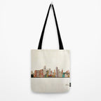 miami florida skyline Tote Bag Gallery Image 2