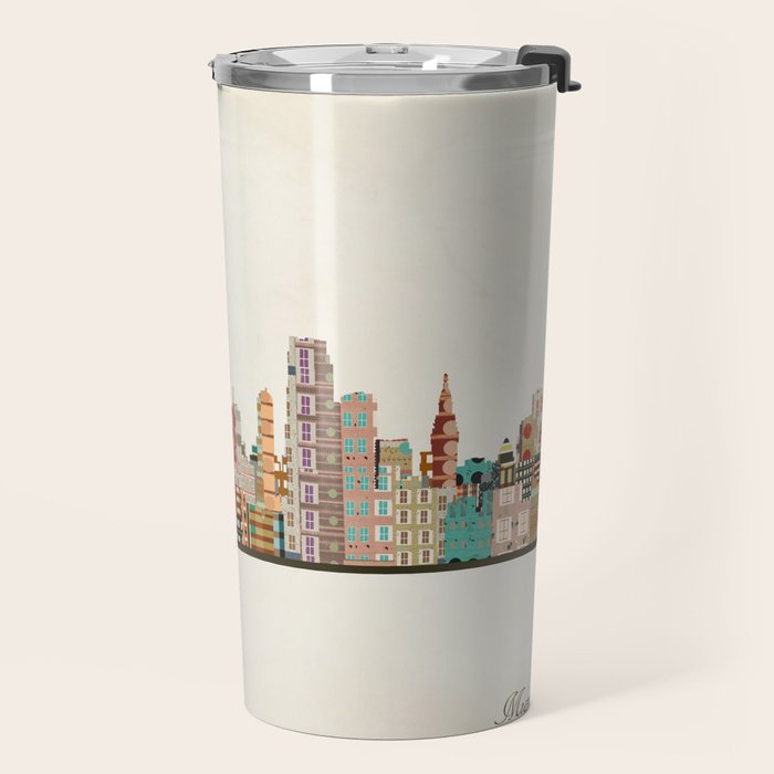 miami florida skyline Travel Mug Gallery Image 2