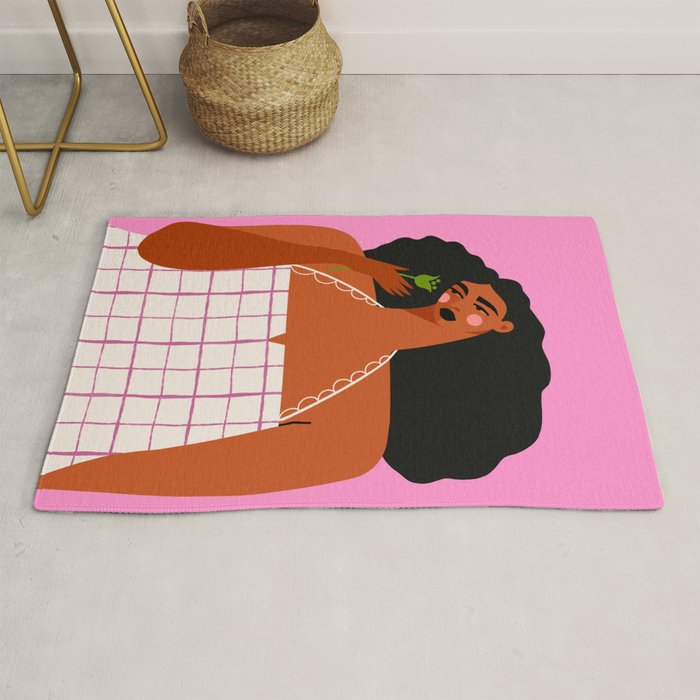 Green Tulip Rug Gallery Image 1