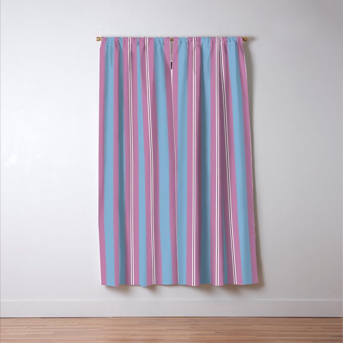 Bubblegum Stripes Window Curtain Gallery Image 3